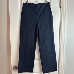 NWT BODEN Smart 7/8 Side Zip Cotton Trouser Pant